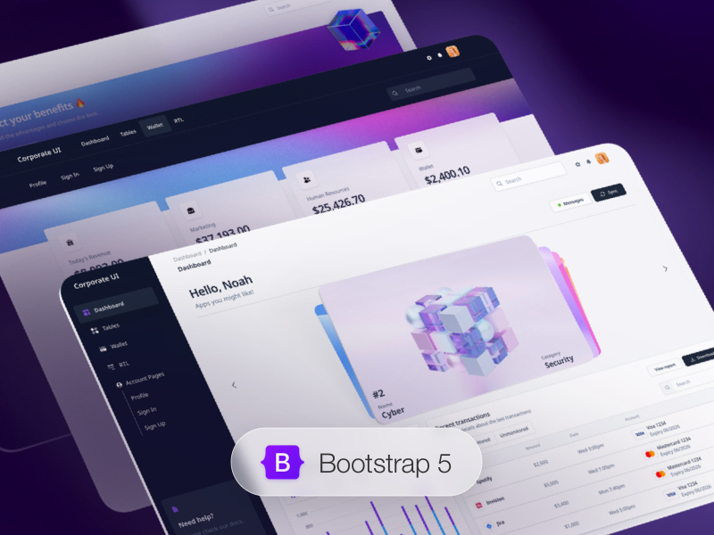 Corporate UI Dashboard Image