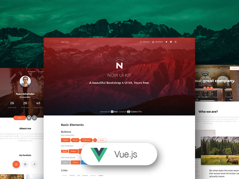 Vue Now UI Kit Image