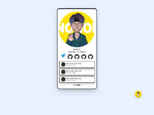 tailwind Tailwind CSS Link In Bio Mobile UI