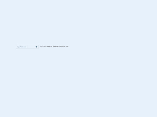 tailwind Tailwind CSS Input With Icon