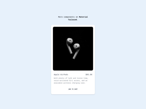 tailwind Tailwind CSS Ecommerce Card